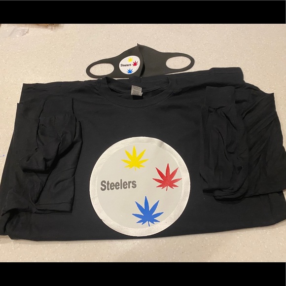 Unisex set of tee and mask “Steelers 420” - Picture 4 of 5